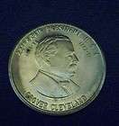 president andrew johnson brass medallion us mint series nr one day 