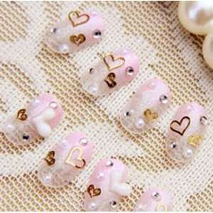 FASHION JAPANESE 3D NAIL ART (Pink Heart) 20 nails Sold By FATTYCAT