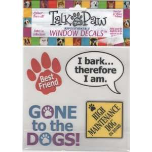   Repositionable Window Decal High Maintenance Dog on Board Automotive