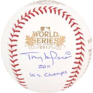  Tony La Russa Autographed Baseball  Details St. Louis 