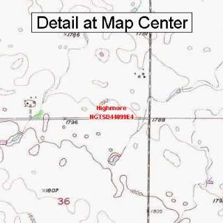  USGS Topographic Quadrangle Map   Highmore, South Dakota 