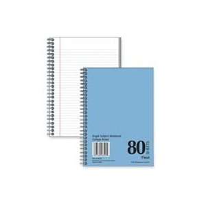 Mead Products   Spiral Notebook, College Ruled, 7x5, 80 Sheets, Blue 