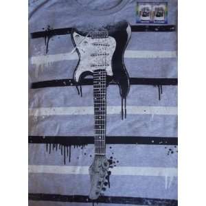  Solar Upside Down Guitar Shirt Grey Boys X Small 