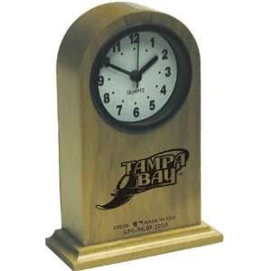  Tampa Bay Devil Rays Wood Mantle Clock