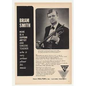  1964 Bram Smith Holton LB 50 Trumpet Photo Print Ad (Music 