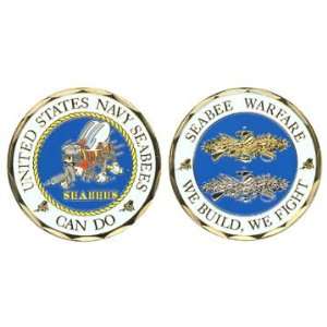  United States Seabee Warfare Challenge Coin Everything 