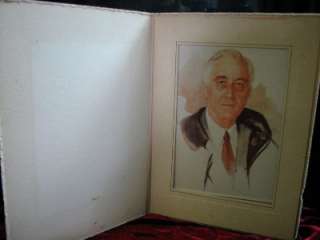 COLLECTIBLE PRINT FDR ROOSEVELT  