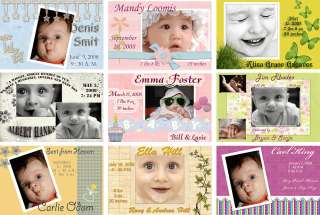 100 BIRTH ANNOUNCEMENTS TEMPLATES PSD PHOTOSHOP on DVD  
