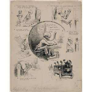  The busy businessman,188?,cartoon,Edward Kemble