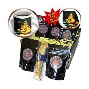   Merry Christmas in Gold With White Text   Coffee Gift Baskets   Coffee