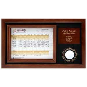  Hole In One Ball/Scorecard Personalized 6x8 Plaque Office 