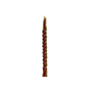  32 CM Havdalah Candle with Braiding and Two Tone Colored 
