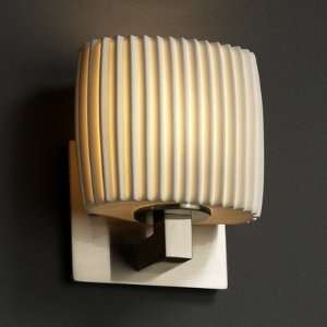 Limoges Modular Wall Sconce Impression Pleats, Metal Finish Antique 