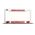 Arkansas Razorbacks Plastic License Plate Tag Frame Cover Football 