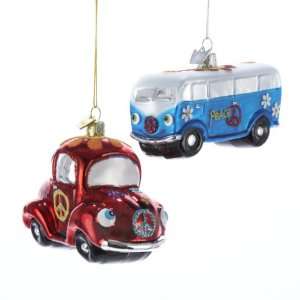  Pack of 8 Noble Gems Groovy Van and Car Christmas 