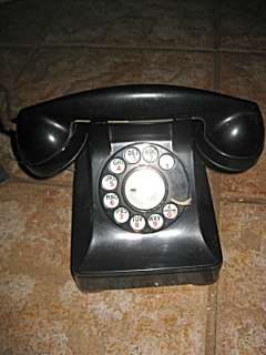1940s VINTAGE ANTIQUE WESTERN ELECTRIC BAKELITE TELEPHONE WORKS  