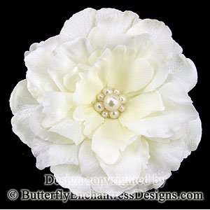  Pearl Ivory Audrina Flower Bridal Hair Clip Everything 
