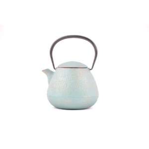  Cast Iron Teapot Modern Abstract Green 24 Fl. Oz Kitchen 