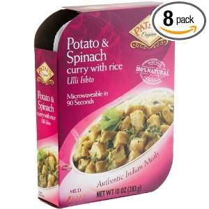   Spinach Curry With Rice (Ulli Ishto), 10 Ounce Packages (Pack of 8
