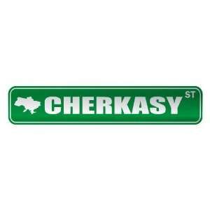   CHERKASY ST  STREET SIGN CITY UKRAINE