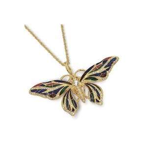    Butterfly 21in Pin/Necklace Jacqueline Kennedy Collection Jewelry