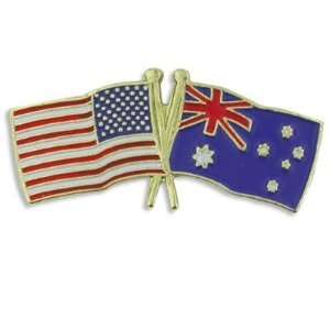  USA & Australia Flag Pin Jewelry