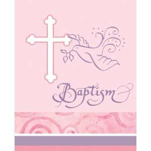  Pink Faithful Dove Party Invitations   Baptism Health 