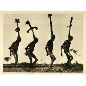  1935 Dancers Australian Aborigines Headdress Australia 