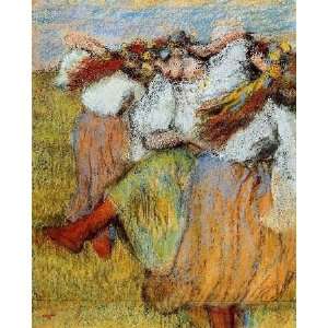  , painting name Russian Dancers 3, By Degas Edgar 