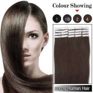 18 Remy seamless Tape human hair extensions 40g 20pcs #8 610373701840 