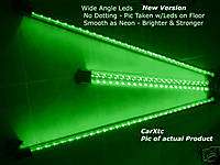 4pc GREEN LEDS Glow N Street   LED Car Underbody Kits  