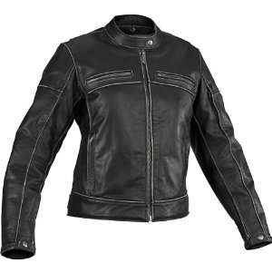  River Road Womens Rambler Leather Jacket   X Large/Black 