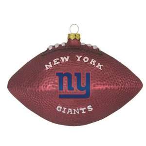     New York Giants NFL Glass Football Ornament (5) 