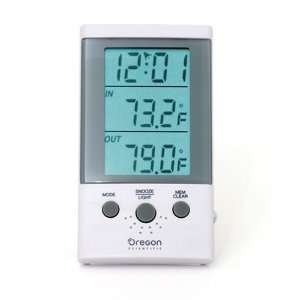  Oregon Scientific THT312 Indoor/Outdoor Thermometer Clock 