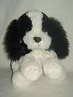 Applause Plush Black White Dog Sophie 12 Floppy Cuddle Spaniel  