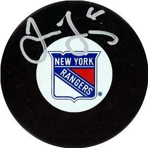  Jaromir Jagr Autographed NY Rangers Puck Sports 
