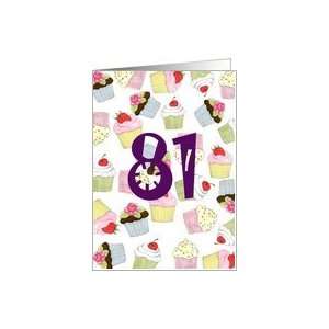  Cupcakes Galore 81st Birthday Card Toys & Games