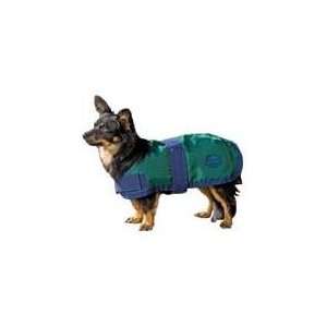  Best Quality Kennel Dog Blanket / Green/Navy Size 16 Inch 