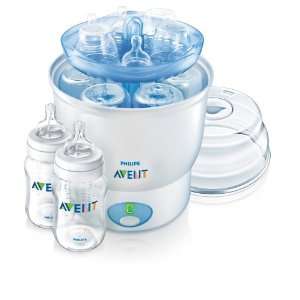  Philips Avent iQ24 Sterilizer with 2 Bottles, 9 oz Baby