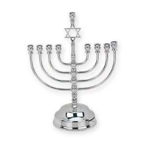 Traditional Musical Menorah Brass   Traditional Silverplated Musical 