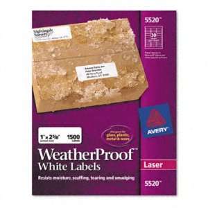  AVE5520   Weatherproof Laser Shipping Labels Office 