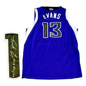 Tyreke Evans ROY 09 Autographed / Signed Sacramento Kings Purple 
