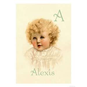  A for Alexis Giclee Poster Print by Ida Waugh, 18x24