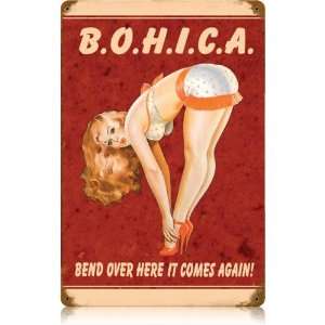  Bohica Vintaged Metal Sign