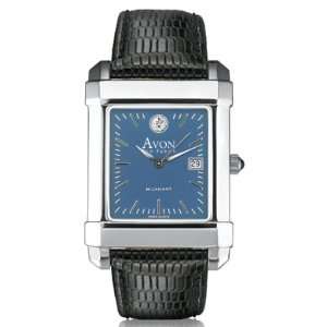  Avon Old Farms Mens Steel Quad Watch with Blue Dial and 