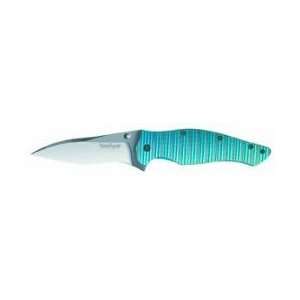  Kershaw Knives   Bump Blue Titanium Handle w/Speed Safe 