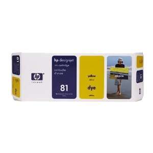  HP 81 (C4933A) Yellow Dye OEM Genuine Inkjet/Ink Cartridge 