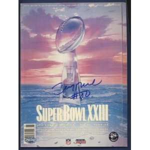 Jerry Rice Signed Super Bowl XXIII Program PSA/DNA   Autographed NFL 
