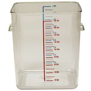  18 Qt Square Clear Container (6318)