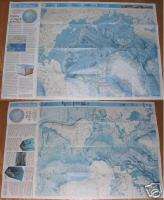 National Geographic MAPS ARCTIC ATLANTIC OCEAN Jan 1990  